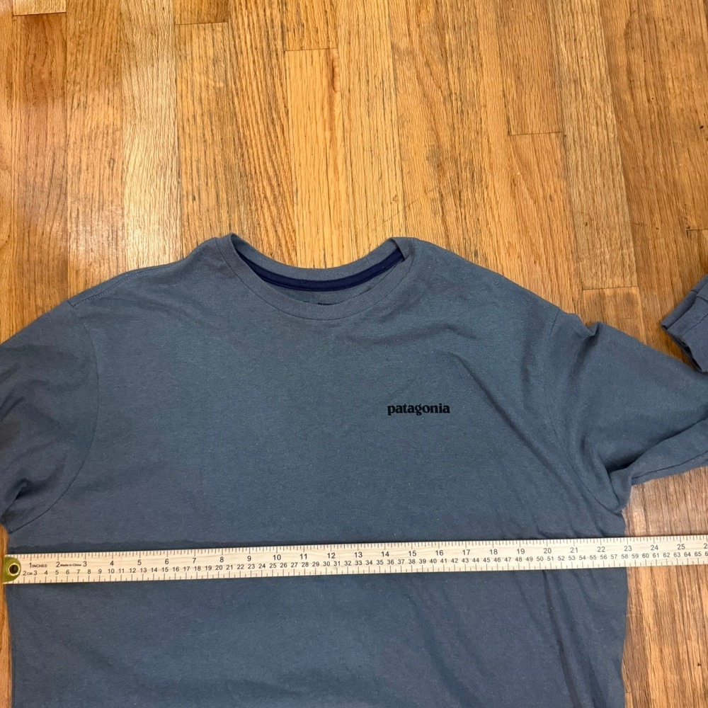 Patagonia Responsibili-Tee Long Sleeve Shirt Mens Size L Fitz Roy Trout Gorpcore - Picture 7 of 9